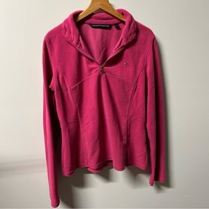 Tommy Hilfiger Fleece Quarter Zipper Sweatshirt- Medium